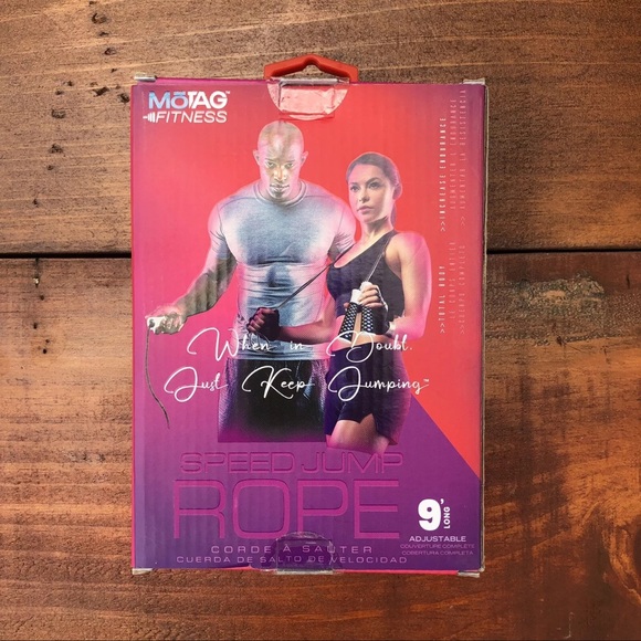 MOTAG 9’ Long Adjustable Fitness Speed Jump Rope - Picture 2 of 3